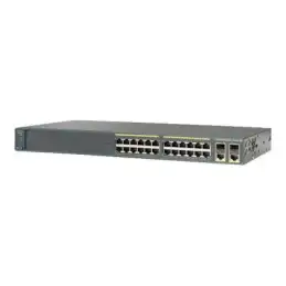 Cisco Catalyst 2960-Plus 24TC-L - Commutateur - Géré - 24 x 10 - 100 + 2 x SFP Gigabit combiné -... (WS-C2960+24TC-L-RF)_1
